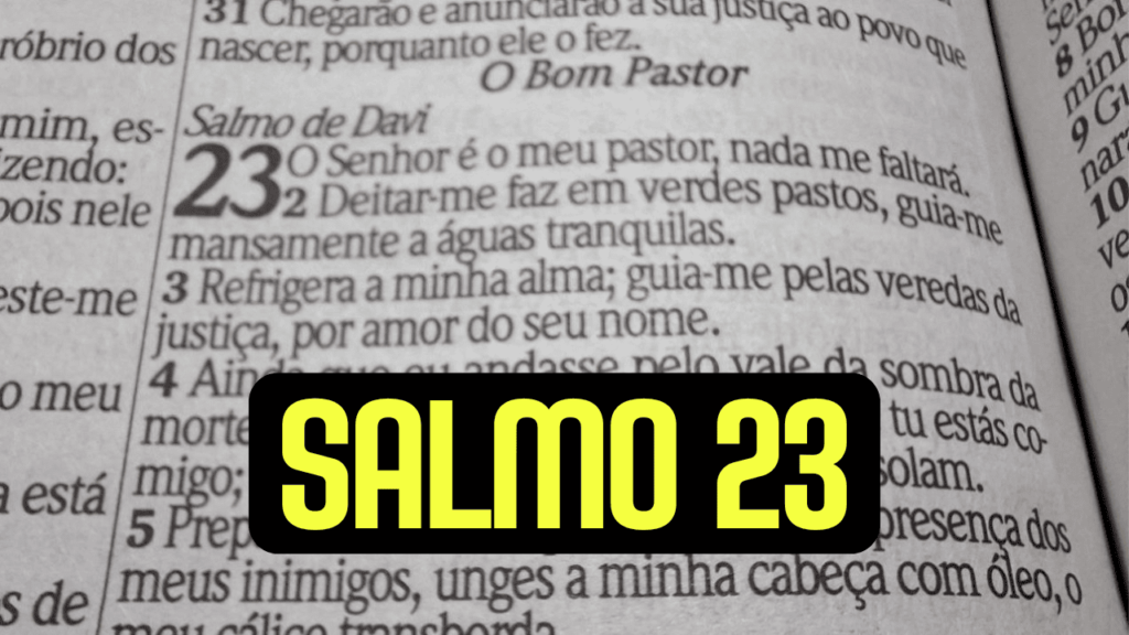 de quem Davi estava fugindo quando escreveu o Salmo 23
